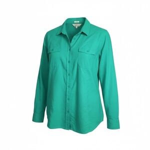 Northern Reflections cotton/linen blend long sleeve tailored button down shirt